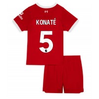 Liverpool Ibrahima Konate #5 Heimtrikotsatz Kinder 2023-24 Kurzarm (+ Kurze Hosen)